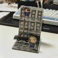 Sherlock Jump Acrylic Stand John Standee Movie Goods Cartoon Q Version Standee Desk Display Ornament Kawaii Keychain Gift