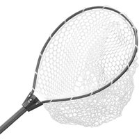 Folding Telescopic Fishing Landing Net Knotless Mesh Non Slip Handle Net for Saltwater Freshwater Fish Catch