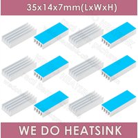 WE DO HEATSINK 35x14x7mm Without or With Thermal Pad Aluminum Silver Heatsink Cooler Raidator Cooling For Chipset