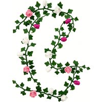 1:12 Dollhouse Miniature Rose Flower Vine DIY Miniature Garden Scene Flower Garden Decoration Model Accessories Home Decoration