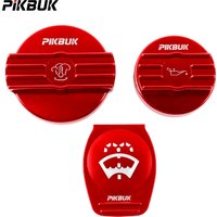 PIKBUK Aluminum Cap Protector For VW CC Golf Audi Skoda Seat Water Tank Cap / Coolant Cap / Oil cap