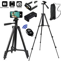 Tripods For Mobile Phone Lightweight Camera Tripod Stand with Bluetooth Selfie Remote Phone Holder For Youtube Video Photography