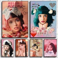 M-Melanie Martinez Poster Stickers HD Waterproof Painting Wall Art for Bedroom Living Room Home Decor Decoration Gift