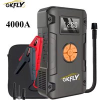 4-in-1-Auto-Starthilfe, Luftkompressor, 4000 A, Startgerät, Booster, 59,2 Wh, Powerbank, 12 V, digitaler Reifenfüller, 150 PSI