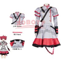 Virtual Singer Vtuber Synthesizer V Kasane Teto Cosplay Costume Pink and Blue Outfits Uniform Halloween Party Full Set