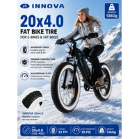 AliExpress Innova INNOVA LV-1003 20x4.0 Fat Bike Tire with Tube Set 20 Inch E-Bike Snow Beach Bicycle Tire 102-406 33TPI White Wall