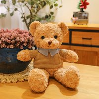 30CM-50CM Cute Kawaii Sweater Shirt Teddy Bear Plush Toys Valentine's Day Christmas Romantic Gift Girl's Birthday Gift