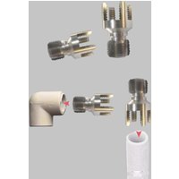 20MM/25MM Tapping Tool Integrated Internal & External Pipe Threading Tool, Pipe Thread Cutting Tool, Water Pipe Threader kit