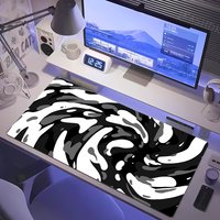 90x40CM Mouse Mat Grey White Gaming Mousepad XXL Keyboard Gamer Speed Aesthetics Desk Mat Art Strata Liquid Big/small Mouse Pad