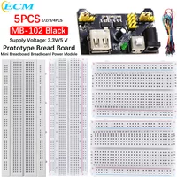 MB-102 3.3V/5V Breadboard Power Module Kit 400 830 Points PCB Bread Board Test Develop Dupont line MB102 Prototype Bread Board