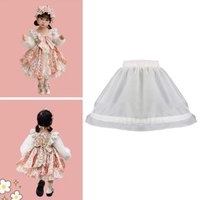 White Lace Children Skirt Petticoat with Hoops Adjustable Crinoline Underskirt Lolita Tutu Skirt Wedding Gown Petticoat