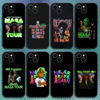 Cool rapper nba youngboy Phone Case For IPhone 17 12 13 14 15 16Pro Max Plus Classic black soft shell