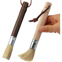 Solid Wood Coffee Grinder Cleaning Brush Retro Natural Bristles Espresso Machine Cleaner Vintage Coffee Machine Accessories
