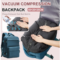 Ryanair 40x30x20 Cabin Bag Men Air Vacuum Compression Backpack Hand Luggage Laptop Backpack,42x29x15 Vacuum Clothing Storage Bag
