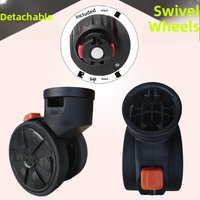Universal Wheel Lage Cart Travel Suitcase Tool Box Wheel Caster Bag Roller Removal Wheel 03 Multifunctional Bag Accories
