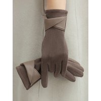 AliExpress Warm gloves for women in winter, fashionable and simple temperament, anti cold touch screen riding windproof gloves