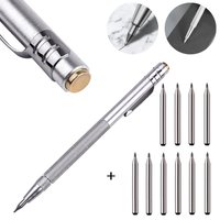 11PCS Scriber Pen Tungsten Carbide Tip Scriber Engraving Pen Marking Tip For Glass-Ceramic Metalworking Woodworking Hand Tools