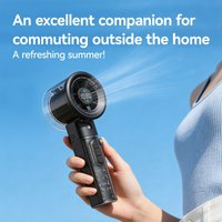 2026 New Transparent Handheld Spray Fan 100 Speed Dial Display Dual Mode Flashlight 10H Battery Portable Misting Fan For Concert