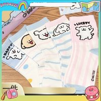 Maltese Womens Early Spring Mid Tube Stacked Socks Cute Dopamine Happy Puppy Print Japanese Ins Style For Teen Girls Students