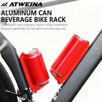AliExpress NONE ATWEINA Bike Can Holder Aluminum & Nylon Drink Rack for 330ml Cans 2 Styles Easy Mount for Road MTB Bike