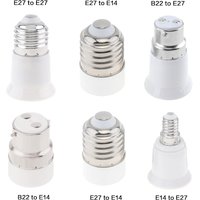 5pcs/set LED Lamp Holder Base Adapter Universal Light Bulb Converter Lamp Socket B22 E27 E14 E26 LED GU10 For Home Lighting