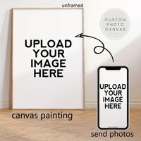 Custom Frameless Canvas Posters & Photos Print Your Favorite Photos in HD Holiday Gifts Home Decor for Living Rooms & Bedrooms