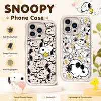 Hot Anime Cute Puppy S-Snoopy Phone Case for IPhone 17 Air 16 16E 15 14 13 12 11 Pro Max X XS X S Max XR SE 2020 SE4 7 8 Cover