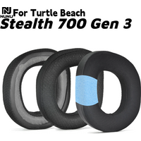 NUNU Replacement Soft Memory Foam Mesh/Ice gel Ear Pads For Turtle Beach Stealth 700 Gen 3 Headphones repair parts