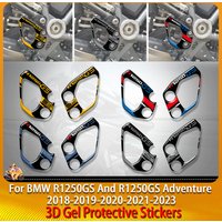 For BMW R1250GS and R 1250 GS adventure 2018 2019 2020 2021 2022 2023 3D gel sticker foot pedal paint surface protection decal image 4
