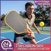 New USAPA Approved Professional Pickleball Paddle T700 Carbon Fiber 16MM Honeycomb Core & Anti-Slip Grip for Maximum Spin Power