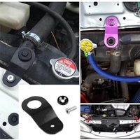 A Set Car Water Tank Bracket Water Tank Buckle For Jdm Honda Civic Ek Heat-Resistant Temperature Radiator Support Modified Parts
