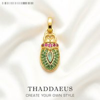 Pendant Gold Scarab Sun Beetle Brand New 925 Sterling Silver Vintage Jewelry Europe Bijoux Accessories Gift For Woman Girls