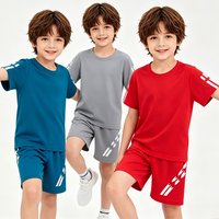 Mesh Quick Drying Sports Suit for Boys Tracksuits Sets 2026 Summer Kids Sportswear Jersey Teenager 3 4 5 6 7 8 9 10 11 12 Years
