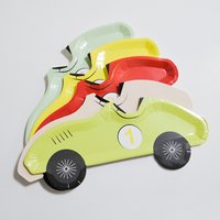 10pcs Racing Car Disposable Tableware Boys Birthday Party Supplies Cartoon Car Shaped Paper Plates Happy Birthday Party Decor