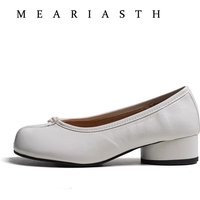 Split Toe loafers Women 2026 Elegant Woman Pumps High Heel Shoes Summer Fashion Thick Middle Heels Mary Janes Single tabi shoes
