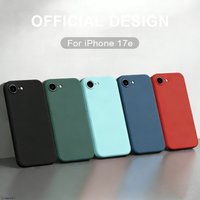 For iPhone 17 E Case Liquid Silicone Cover For iPhone 17 E Case TPU Plain Rubber Protector Case For iPhone 17e 16e Cover