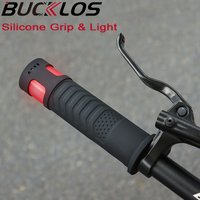 AliExpress BUCKLOS Silicone Bicycle Grips With Light Soft Bike Handlebar Grip Shock Absorption Mtb Cuffs Non-slip Bicycle Handle MTB Grips