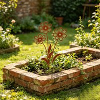 1Pc Wrought Iron Garden Decoration Stake, Outdoor Decoration, Yard Decoration, Suitable for Placing in Gardens and Flower Beds, as a Decorative Element to Enhance the Visual Layering and Artistic