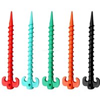10Pcs Camping Tent Stakes Tent Heavy Duty Tent Nails Plastic Screw Tent Pegs for Fixing Camping Tent Rain Tarps Outdoors