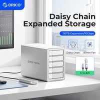 Orico 3.5 "Daisy Chain Typ-C 10 Gbit/s HDD-Docking station Support Raid 150W Leistung für Apple-Gerät 5bay das Studio-Serie