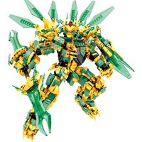1618pcs Warrior Mechanical Titans Mechas Battle Robot Dragons Season 14 Building Blocks Classic Model Sets Bricks Kids Kits
