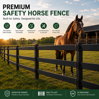 Lydite High Quality Vinyl Horse Fencing Roll Flexible Horse Fence Electric Fence for Horse