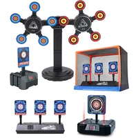 AAutomatic Return Electronic Scoring Target for Nerf Guns AWM Soft Bullet Gun Gel Ball Sprayer Against Practice 98K Eat Chicken
