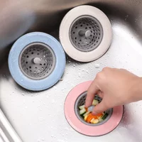Kitchen Sink Filter Mesh Fillers Hair Catcher/Strainer with Silicone Sieve for Sink Accessories