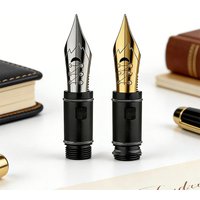 MAJOHN P136 P137 P138 P139 No.6 Soft Flex Nib Grip Section Fountain Pen Round Body ES ER Copperplate Calligraphy Point Nib