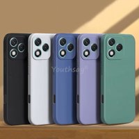 For Honor 400 Lite Case Liquid Silicone Plain Case Honor 400 Lite Cover TPU Anti-drop Phone Protector Cover Honor 400 Lite Case