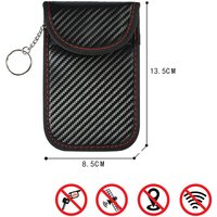 Faraday Cage Car Key Signal Blocker Pouch - Secure Storage for Remote Controls