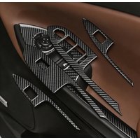 Echter weicher Carbonfaser-Aufkleber für die Fensterheberschalterblende für Alfa Romeo Giulietta 940 2010-2015 2016 2017 2018 2019 2020 2021.