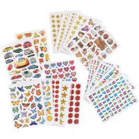 10 Pieces/bag Children's Cartoon Pattern Mini Kindergarten Reward Sticker Teacher Praise Label Reward Five-star Gold Sticker