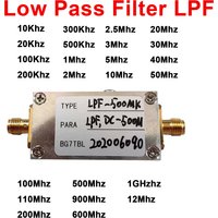 LPF 100K~1Ghz Low Pass Filter Sma Radio RF POWER Amplifier Shortwave FM VHF UHF Walkie Talkie Signal Processing Communication